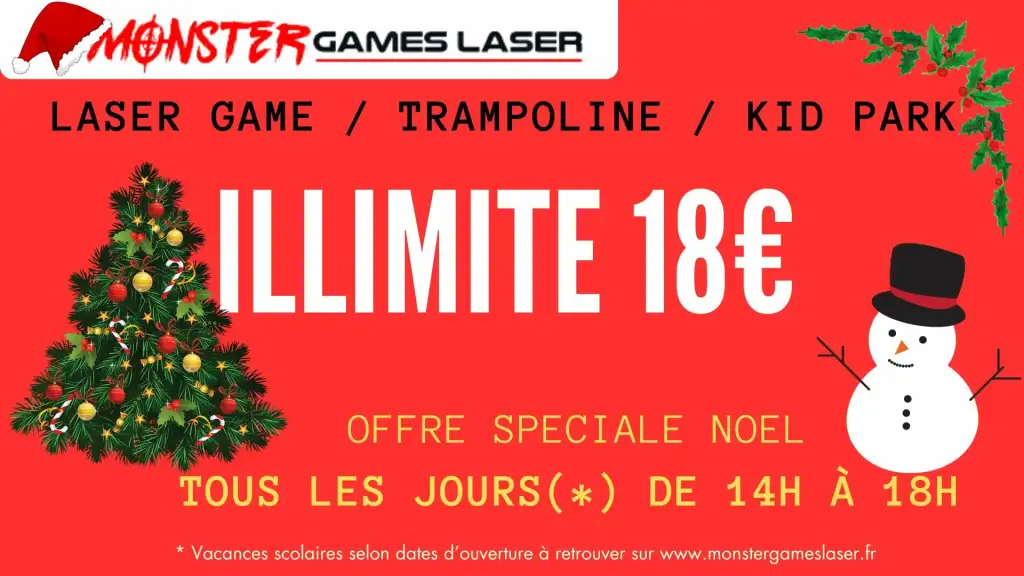 Offre spéciale Noël dans votre Laser Game
